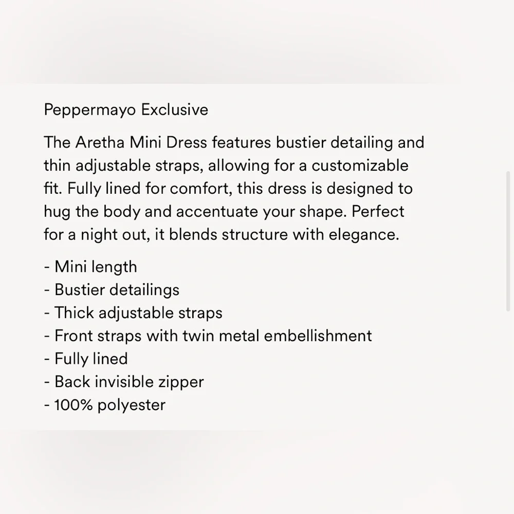 Peppermayo Black Mini Dress - Picture 4 of 8